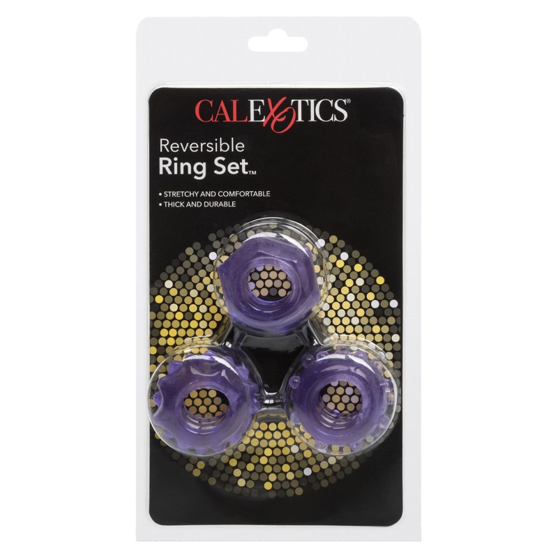 Pierścień-REVERSIBLE RING SET PURPLE